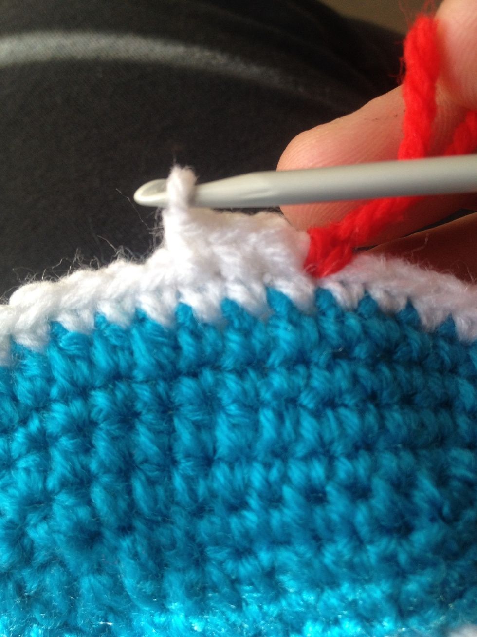 The 3 completed single crochet