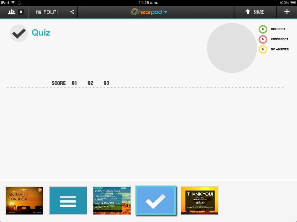 The answers submitted by your students will show up next to their names.