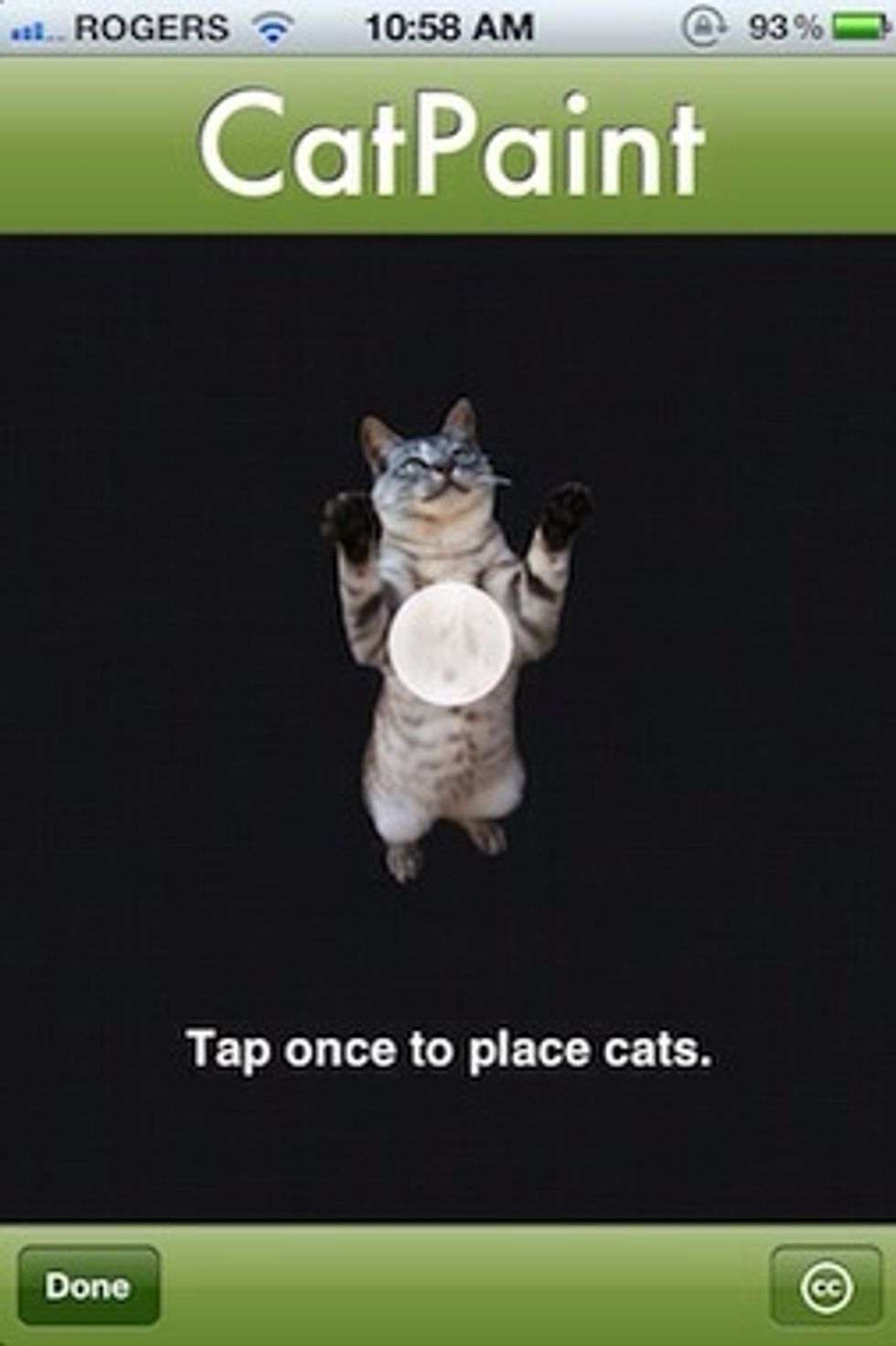 The app also has a built-in help section with an animated explanation of how to do things in case you forget.