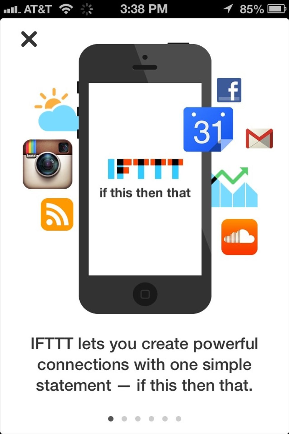 The app is called IFTTT (IF This Then That). The name is basically the formula it uses. It seems a little confusing at first but this guide should make it easy to understand.