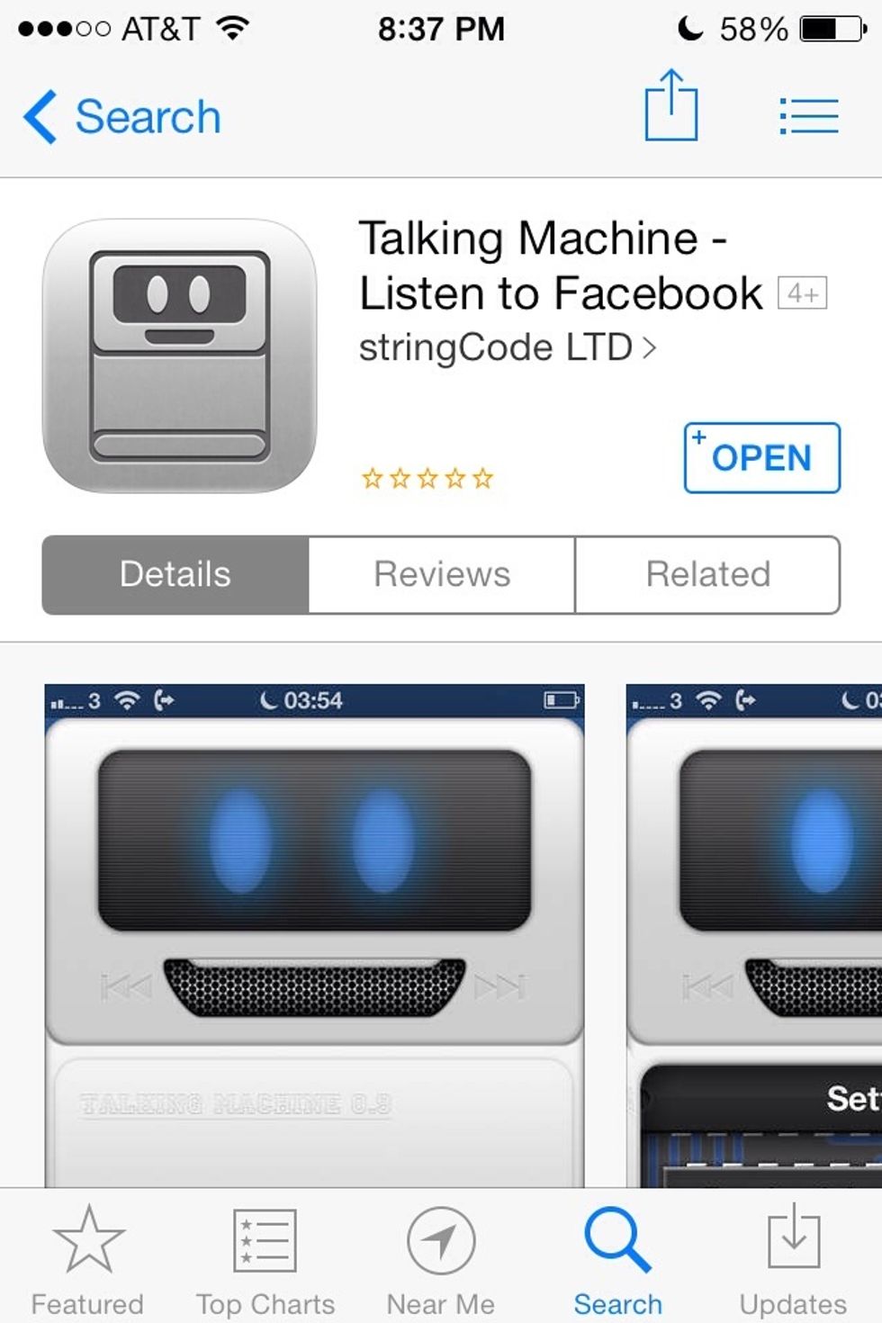 The app is called talking machine. It's $.99 in the App Store. So I figured I'd make this guide to show you what it's like before deciding if you want to buy it.