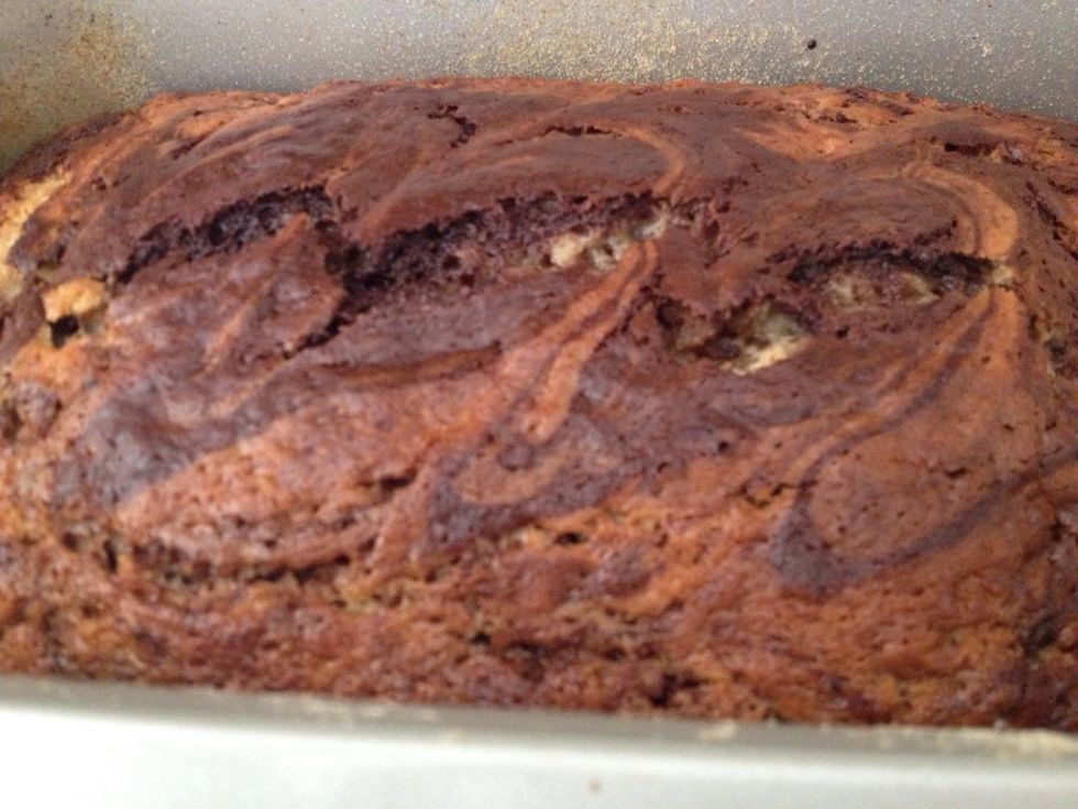 The aroma when baking was rejuvenating! When done, cool in pan for 10 mins on rack. Remove cake and cool completely if frosting. Otherwise, have a warm piece with a cup of coffee \ud83d\ude09