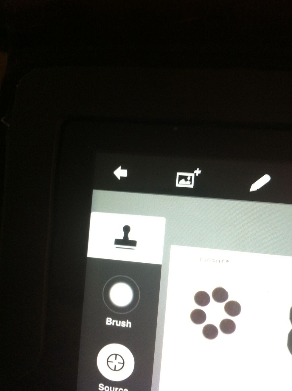 The arrow in the top left saves your changes and returns to the PS hone screen.