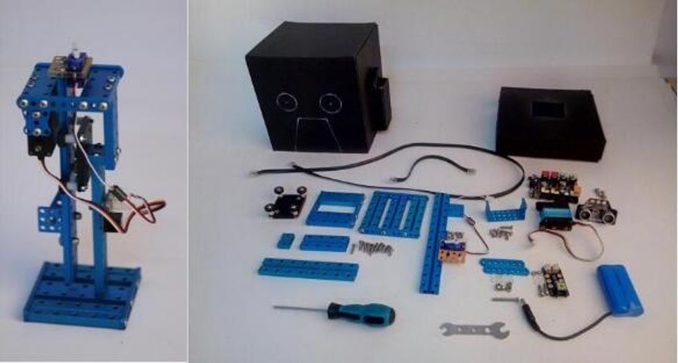 The assembled structure\uff0cand all the parts
