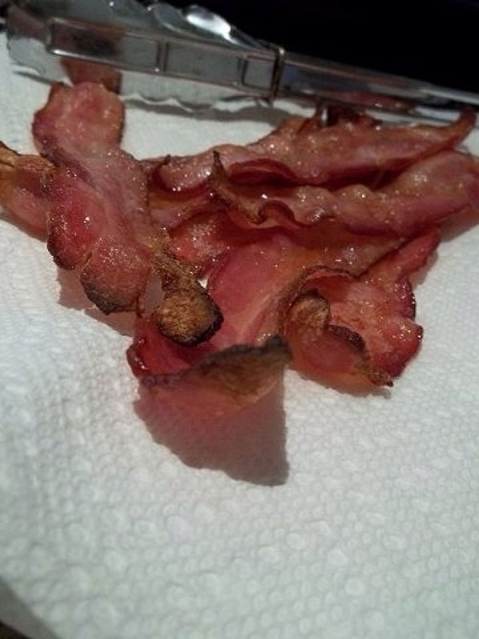 The bacon will come out crisp and yummy!! :) and guess what!!?! No mess to clean up!!