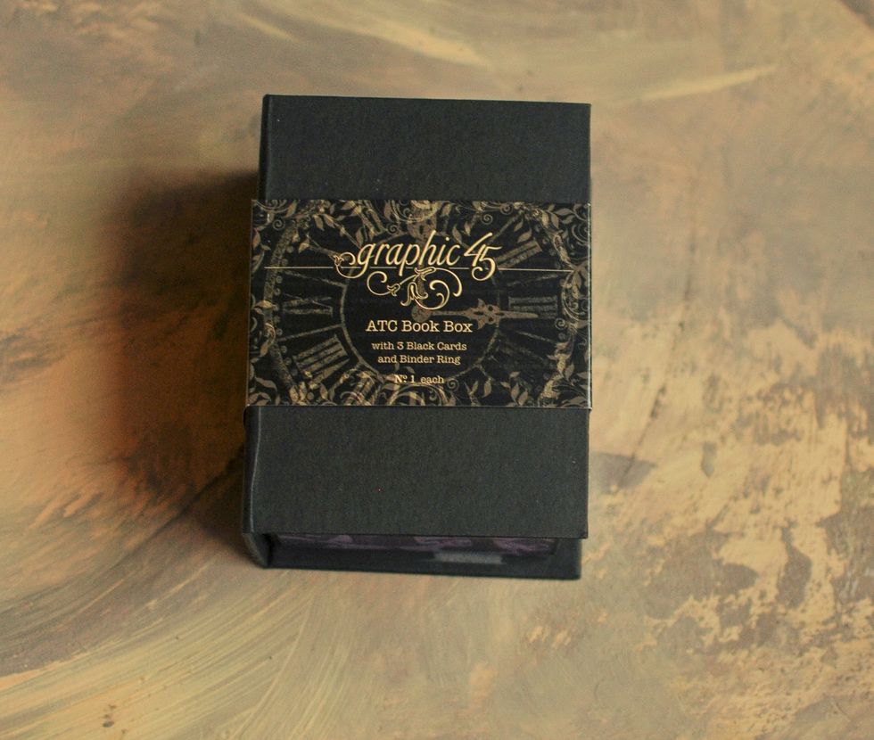 The Base of my Book Box is ATC Book Box -Black by Graphic 45.