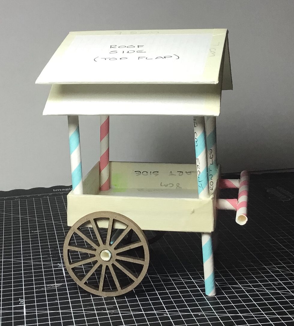 The basic cart is finished and should look like this.