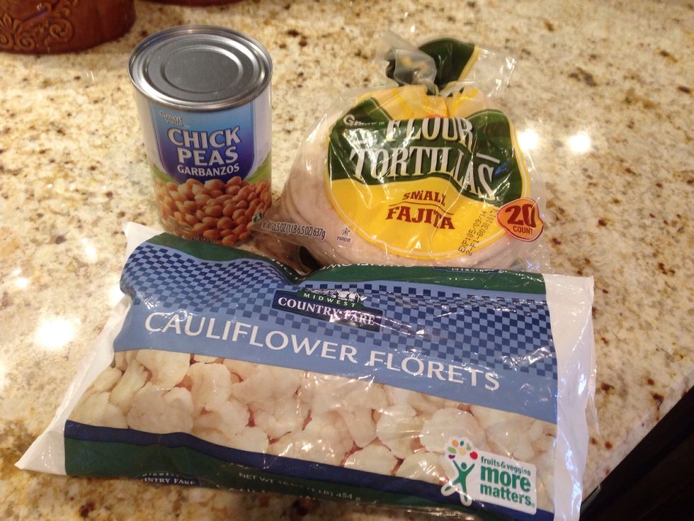 The basic ingredients plus 2 tbls taco seasoning and 1 tbs olive oil.