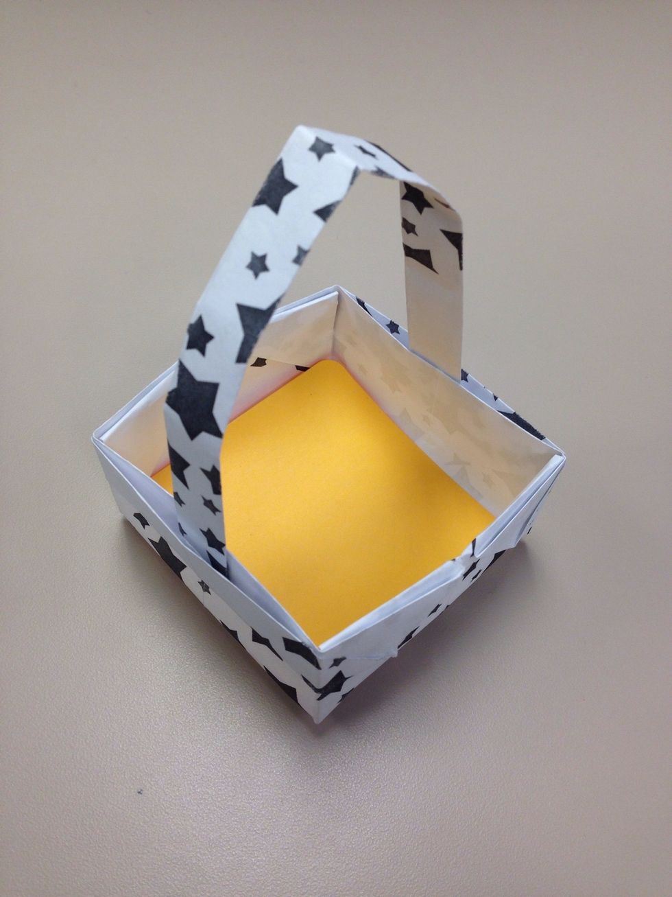 The basket with the handle