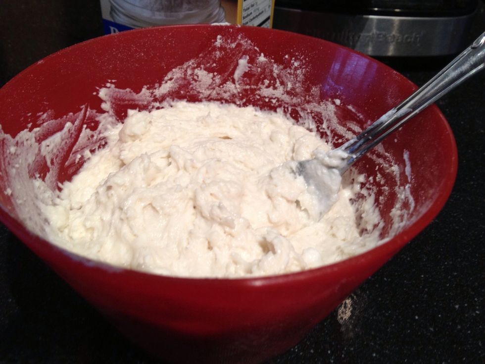 The batter will be thick...don't worry.