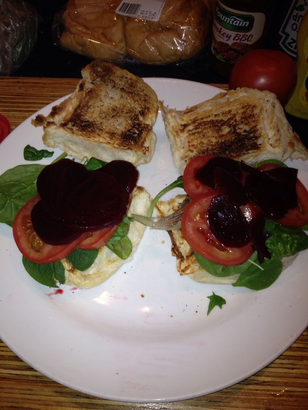 The beetroot is optional but taste great