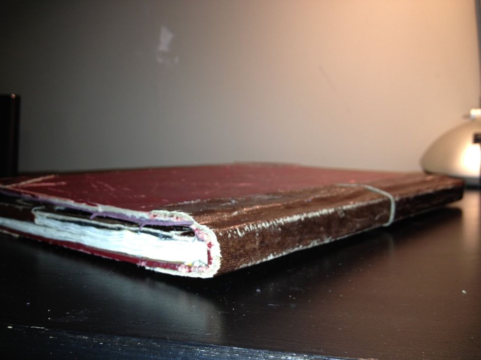 The binding should be glued tightly.