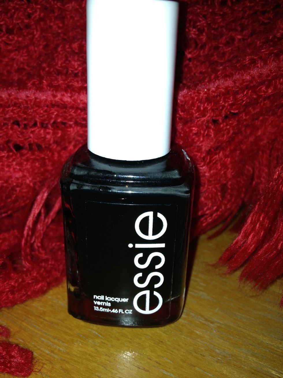 the black im using is essie, licorice.