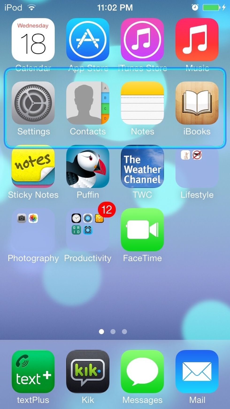 The blue highlighting will occur, but other then the look of the device, it does not change anything that I have found.