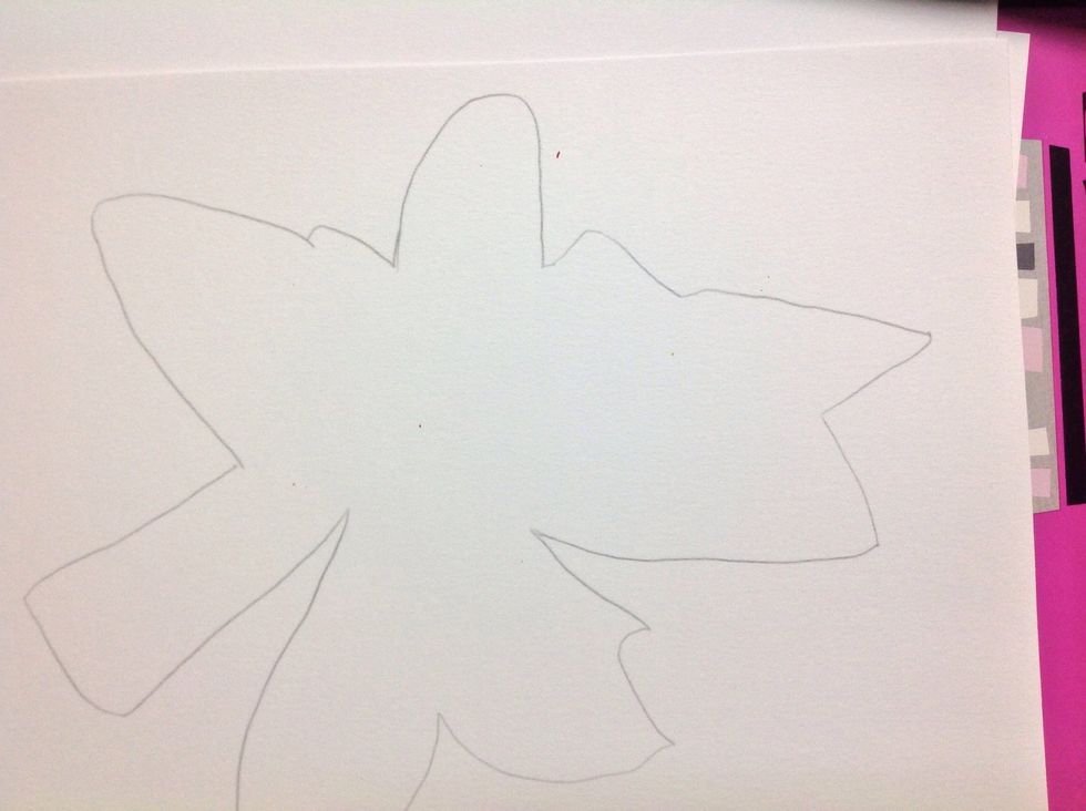 The bottom layer is very basic on this flower.