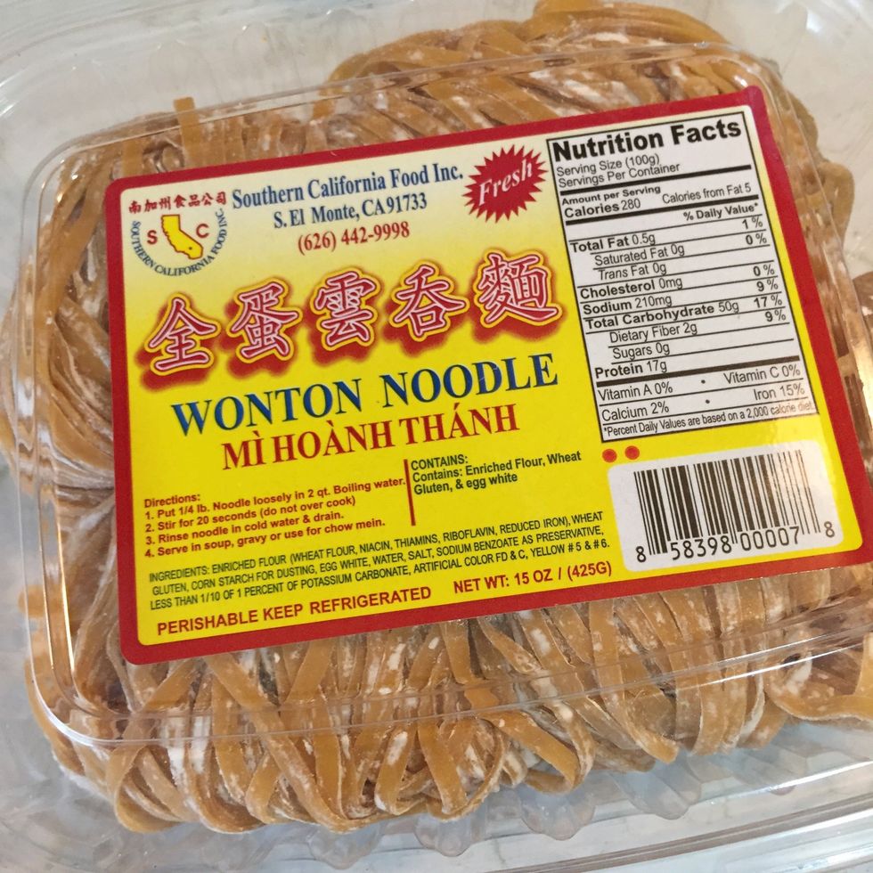 The brand of fresh egg noodle that I used. You could also used dry version of egg noodle. You can find it in any asian grocery store.