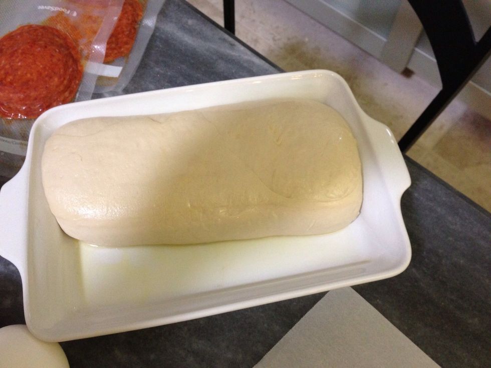 The bread should look like this about an hour after you remove it from the refrigerator.