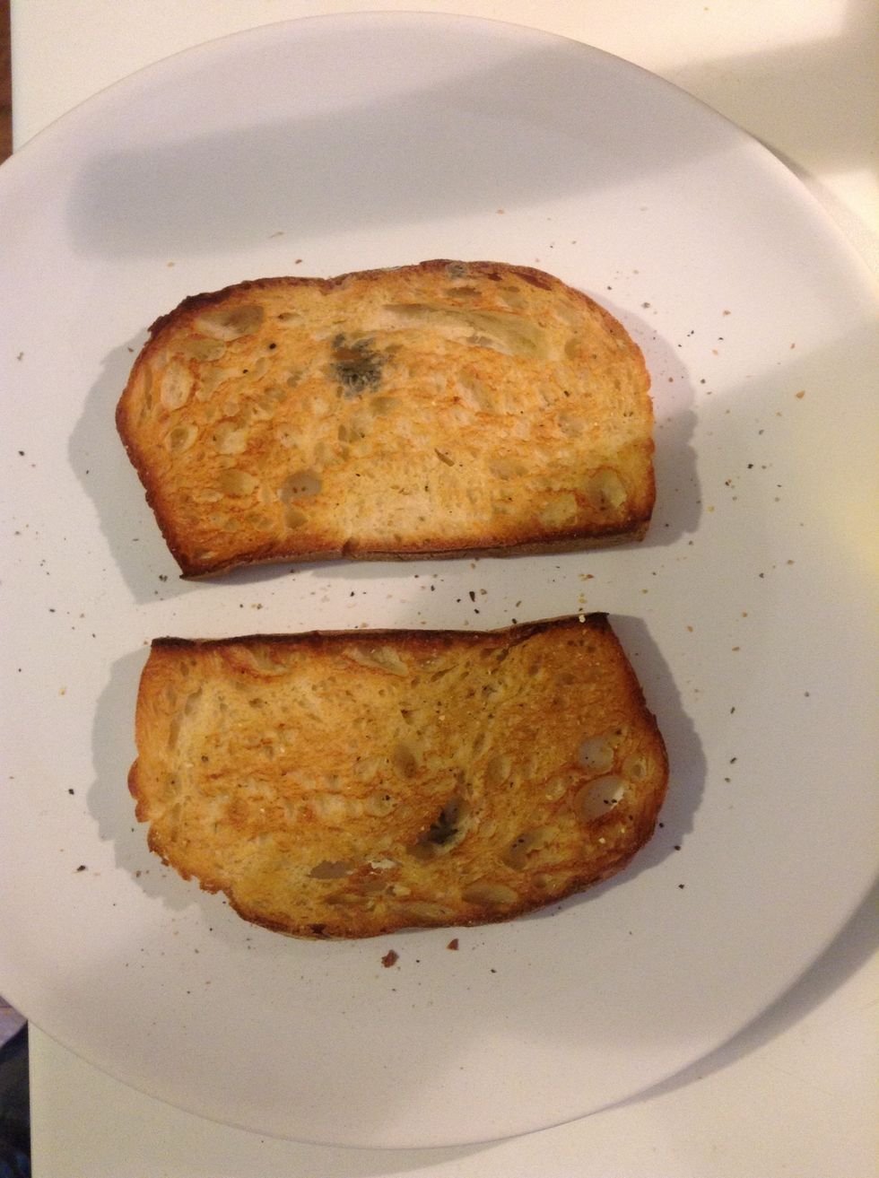 The breads out of the oven