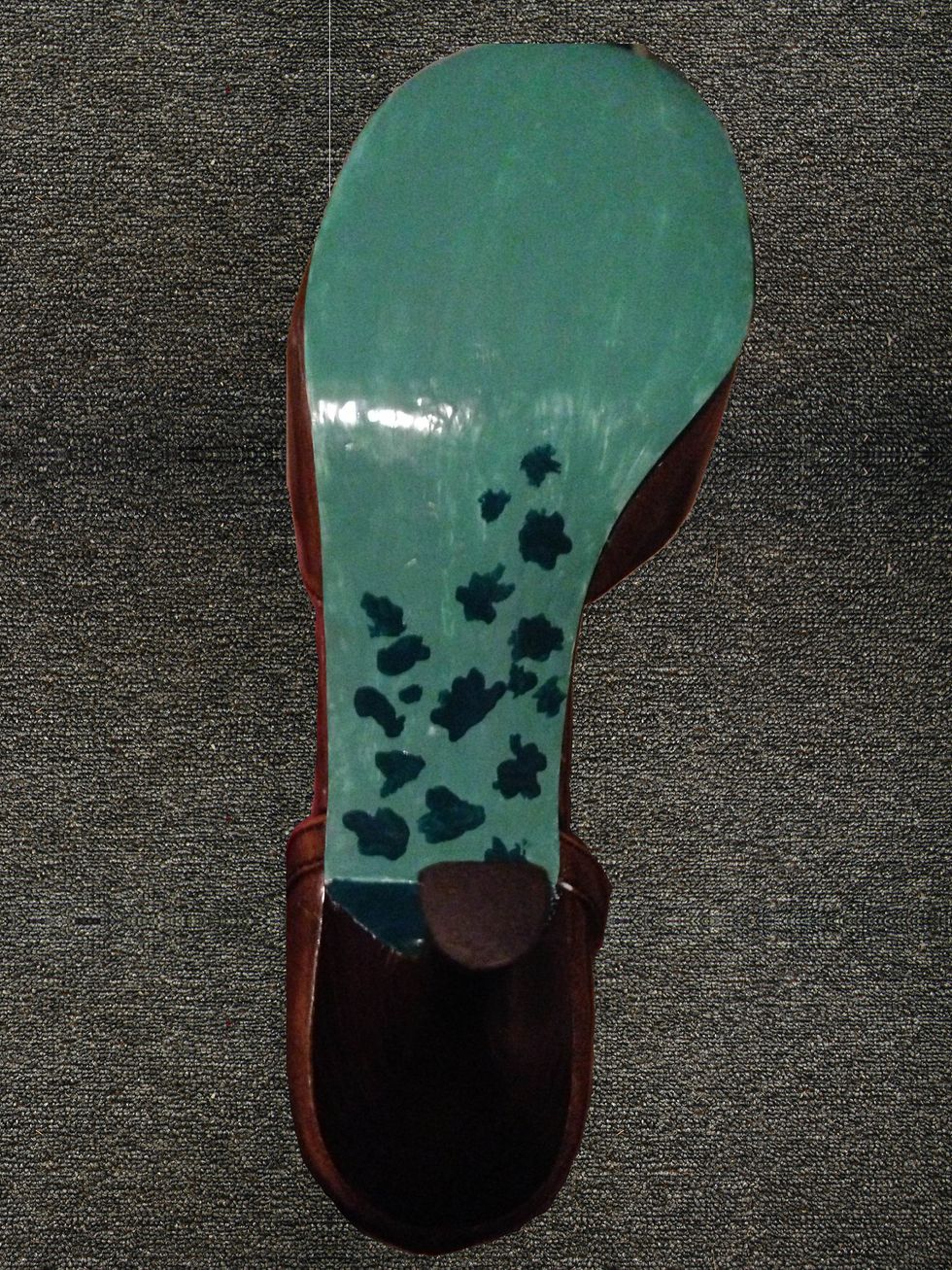 The brushed flowers took some coaxing.  You want to make sure you pull the polish and stay patient.  I tried an artist's paint brush and a pin.  But, the bottle brush worked best.