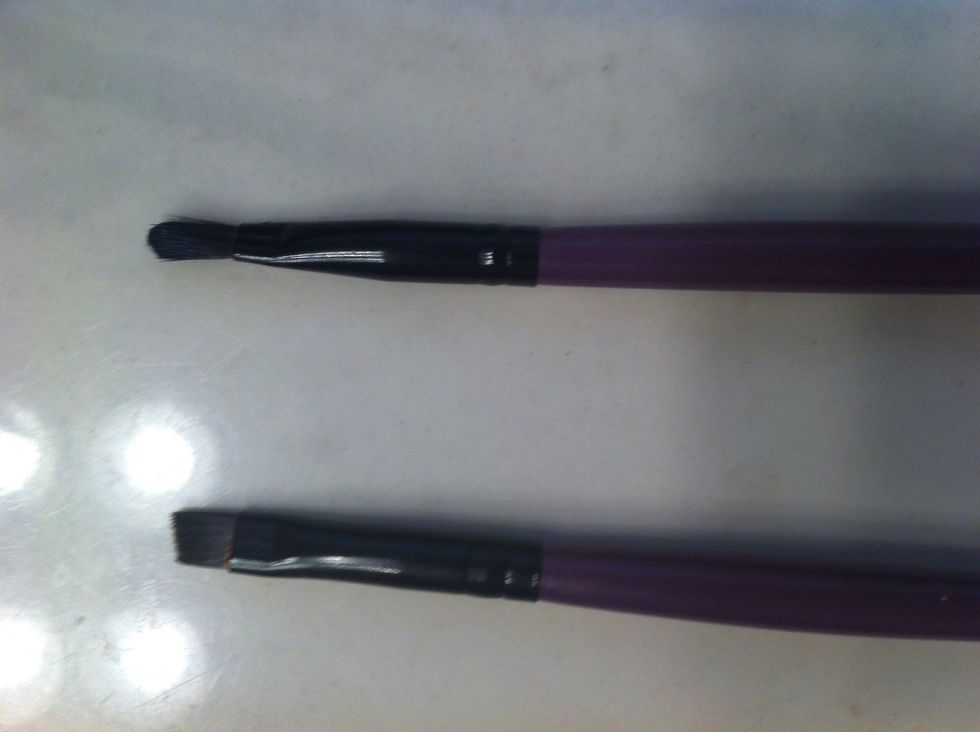 The brushes I first used...