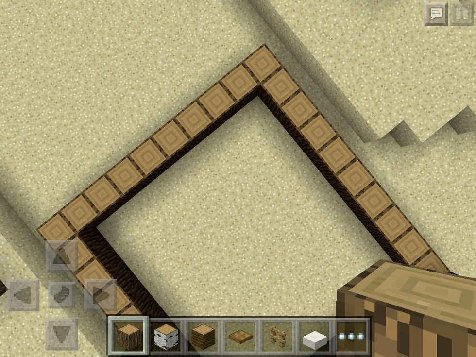 The build an outline of how fat u wan't ur tree too be