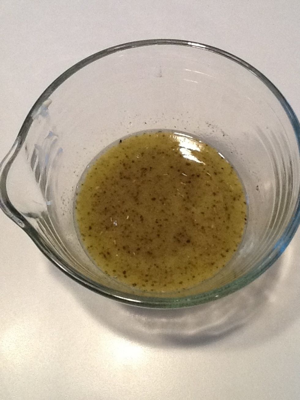 The butter mixture will look like this when everything is added.