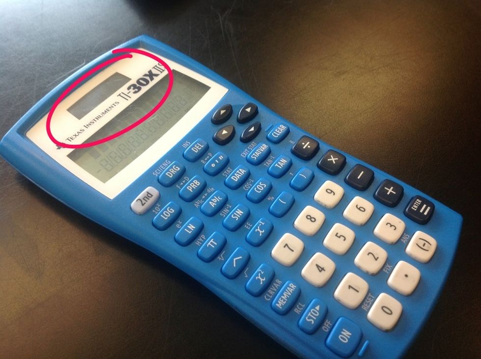 The calculator takes light energy and turns it into electrical energy, to power the calculator.