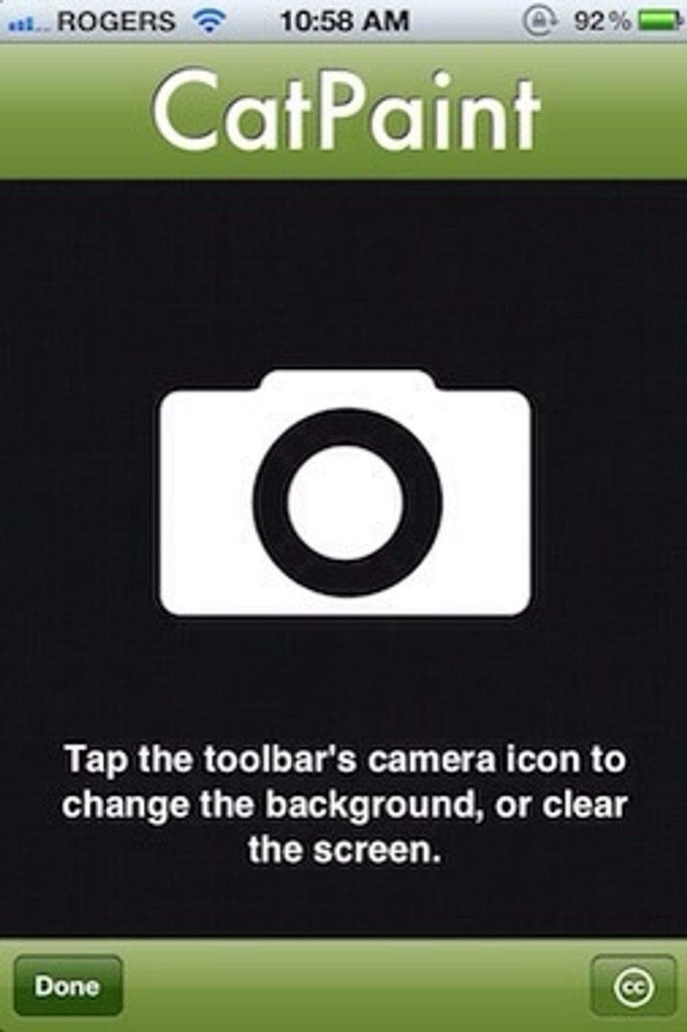The Camera icon explained.