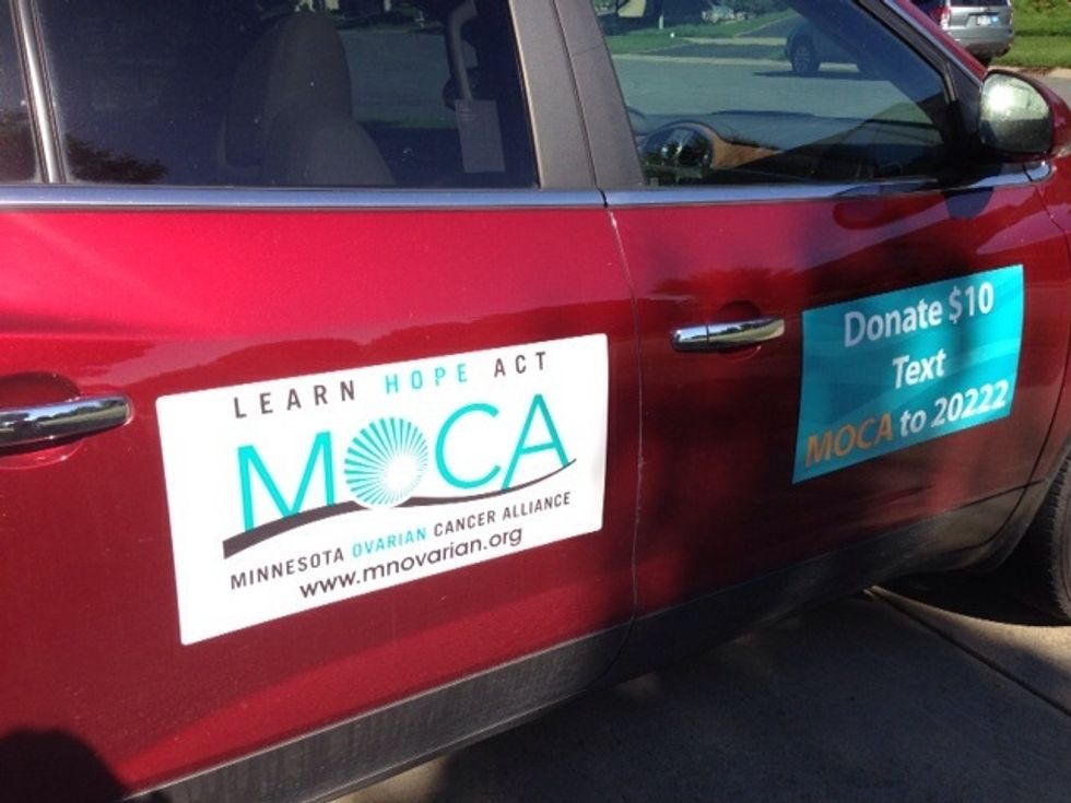 The car magnets can be used to raise awareness as well! Have fun!