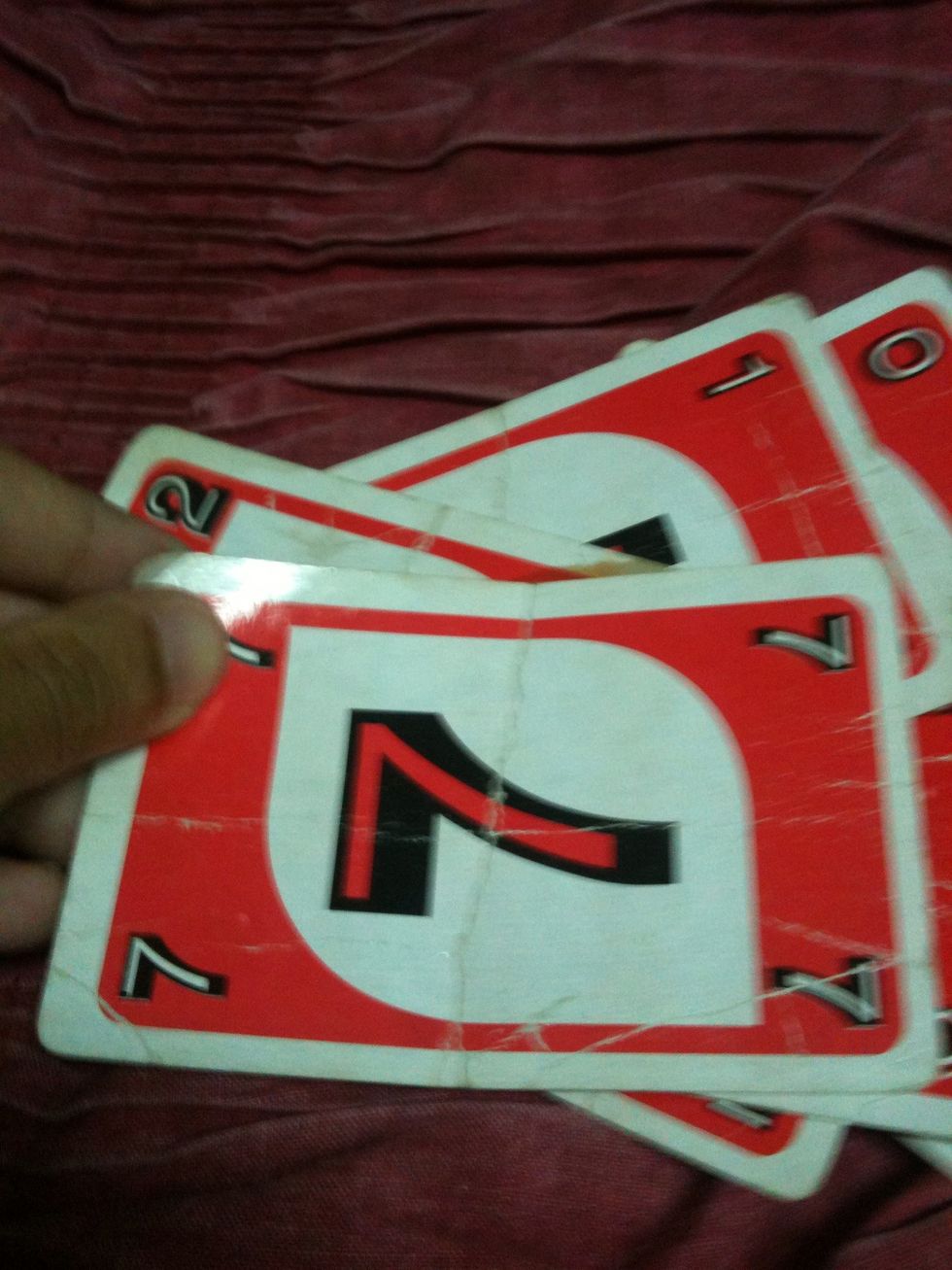 The card I just picked was red-7, if the card you picked from the deck matches the current card (color or number), you may directly place it