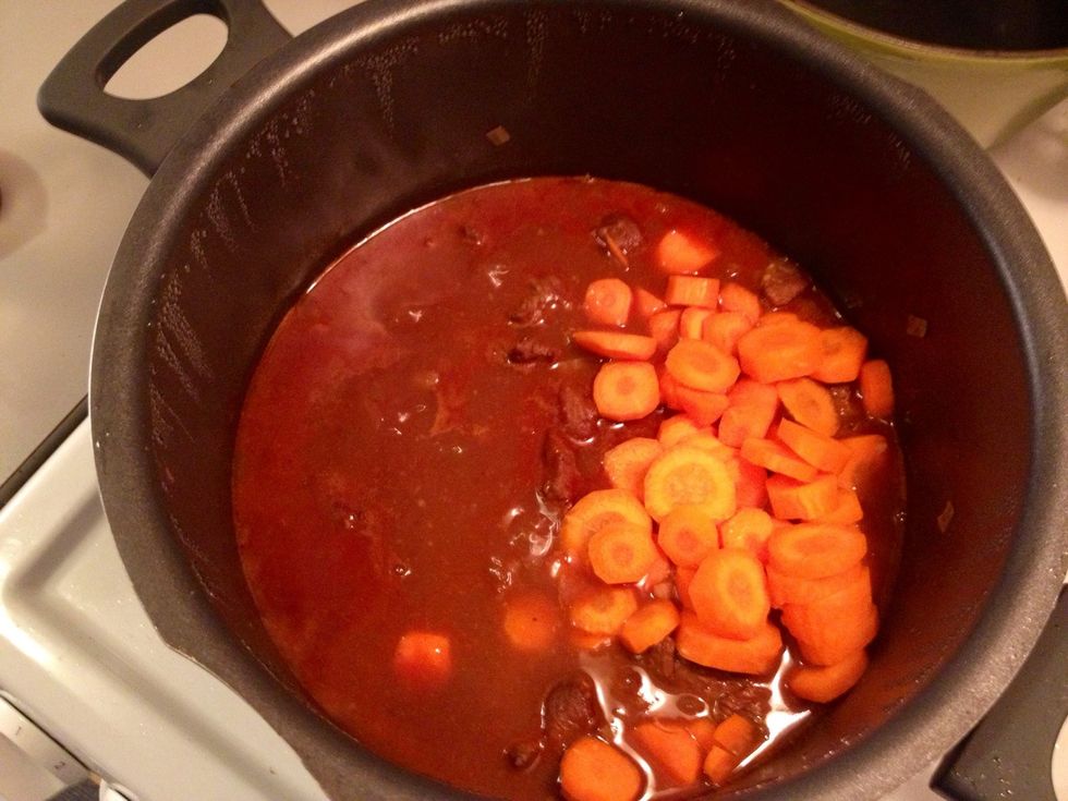 The carrots give some extra color and texture to the dish.