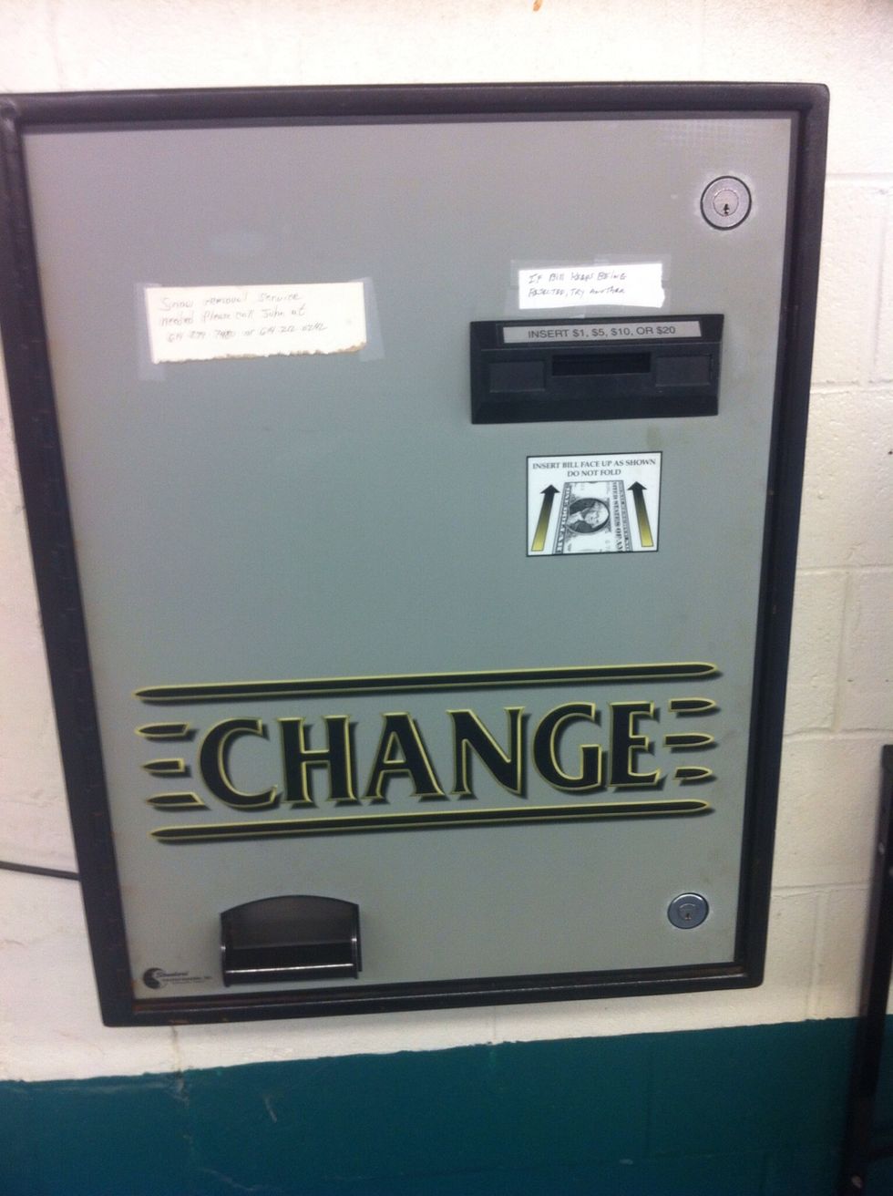 The change box where it will give u quarters for $1,$5,$20 so on