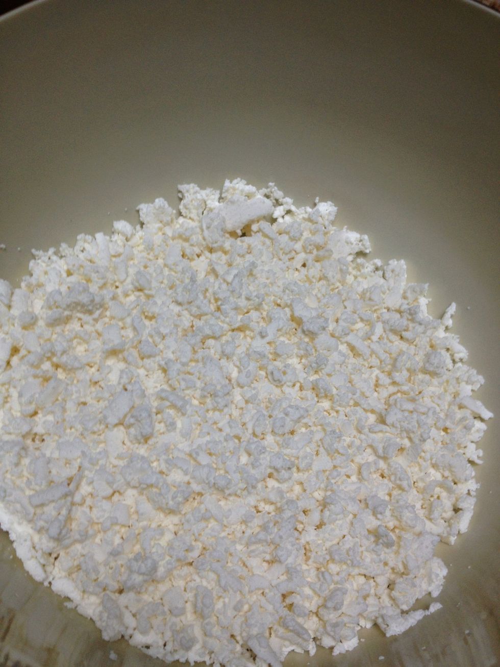 The cheese grated