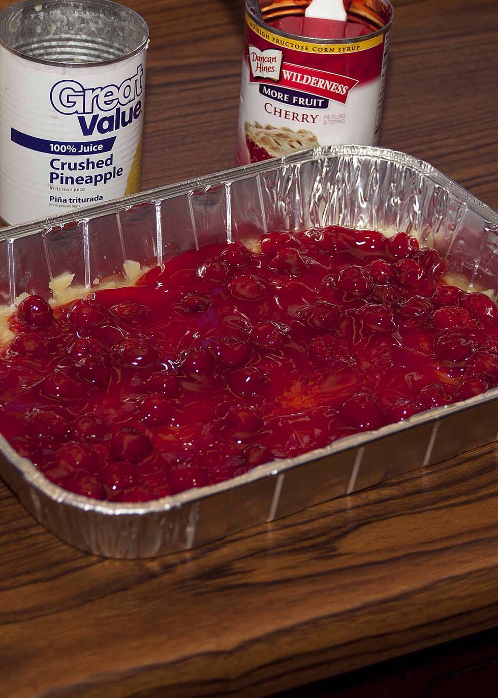 The cherries likely won't reach all the way to the edges perfectly.