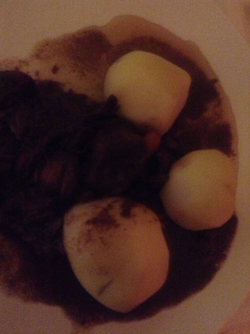 The civet with potatoes!!