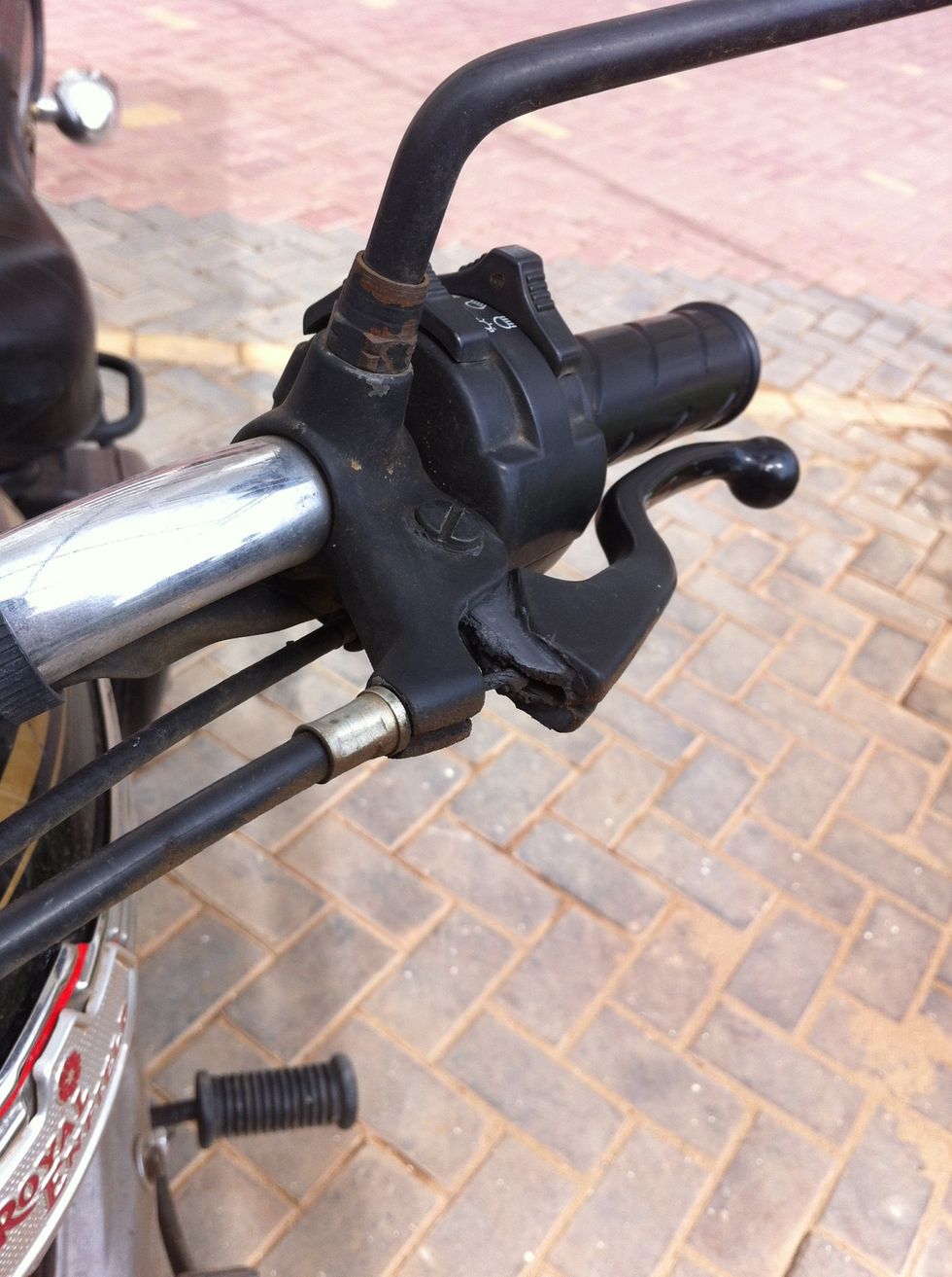 The clutch lever will be completely loose now