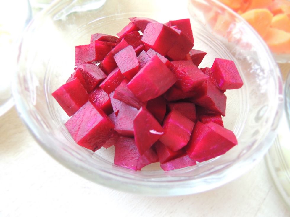 The color beets add is incredible. Be careful because they do bleed on you. They provide phytonutrients and are known to have anti-cancer and anti-inflammatory properties.