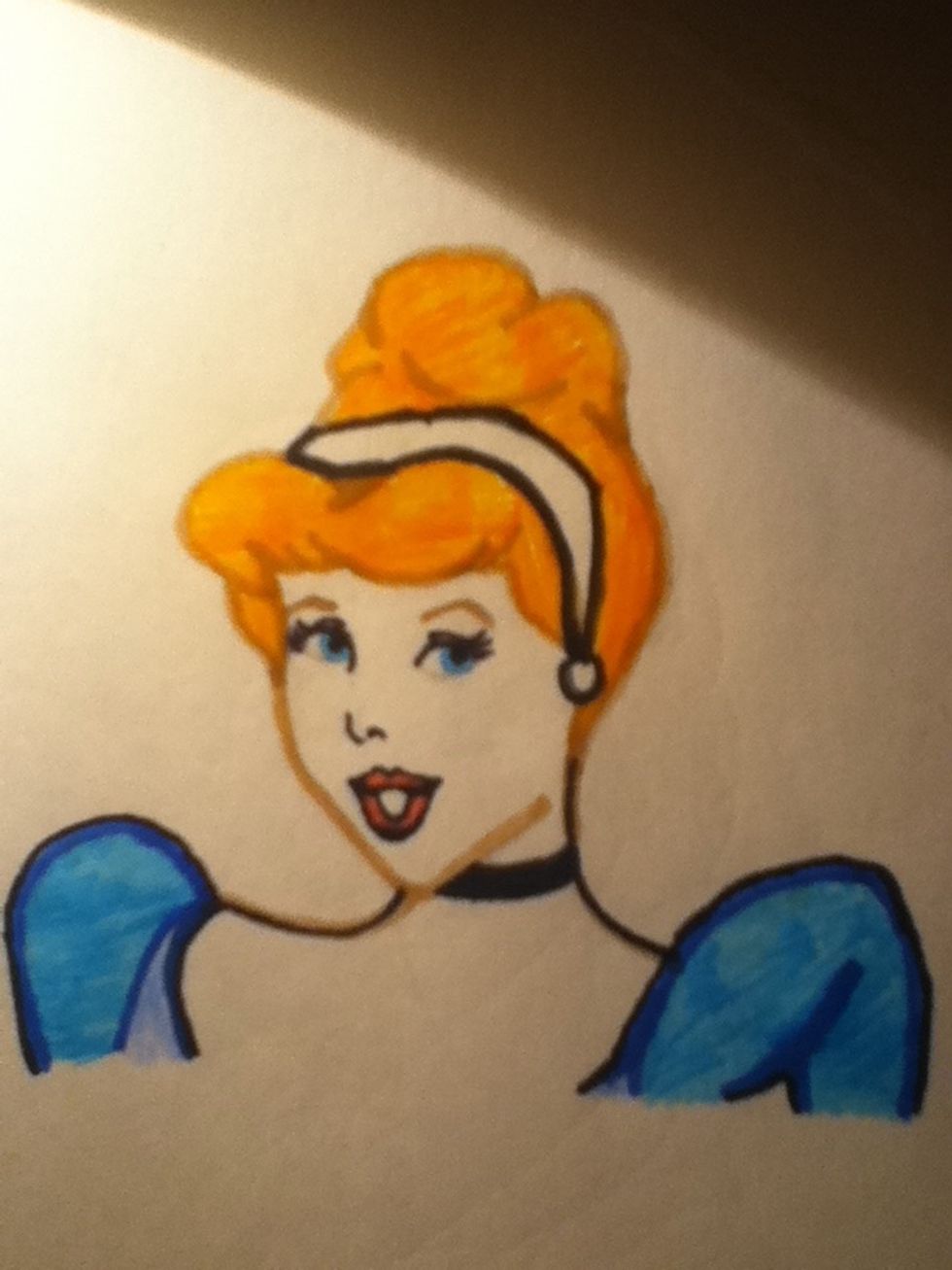 The colors didn't look exactly correct but it was marker and I just have to live with it:p