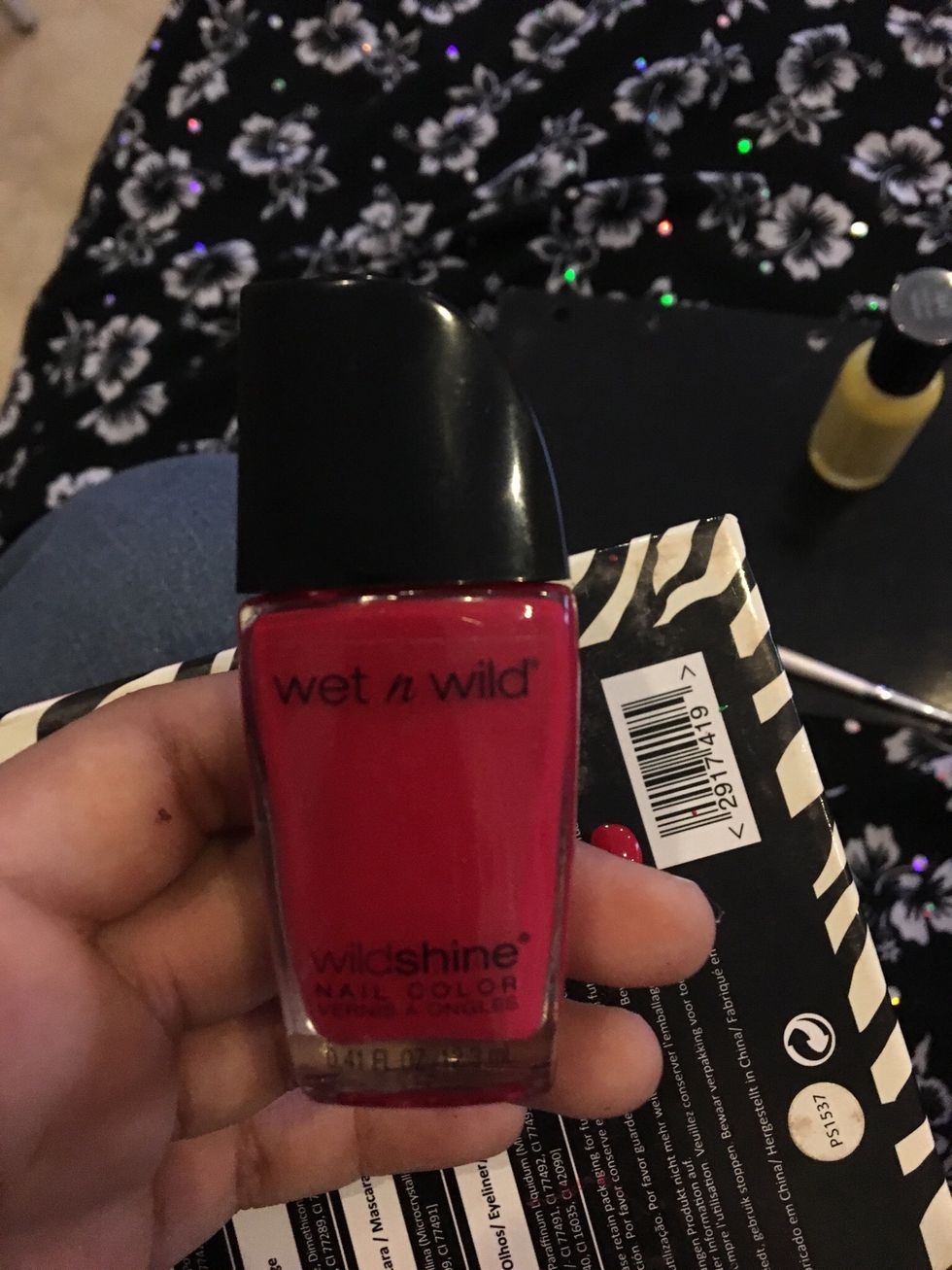 The colour I'm using for the cherries\ud83c\udf52 it's called Red Red 476E from wet n wild