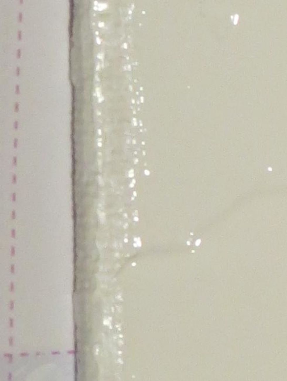 The crackle paste starts out very smooth and creamy.  As it hardens, the cracks form.  The thicker the paste, the larger the crackle.