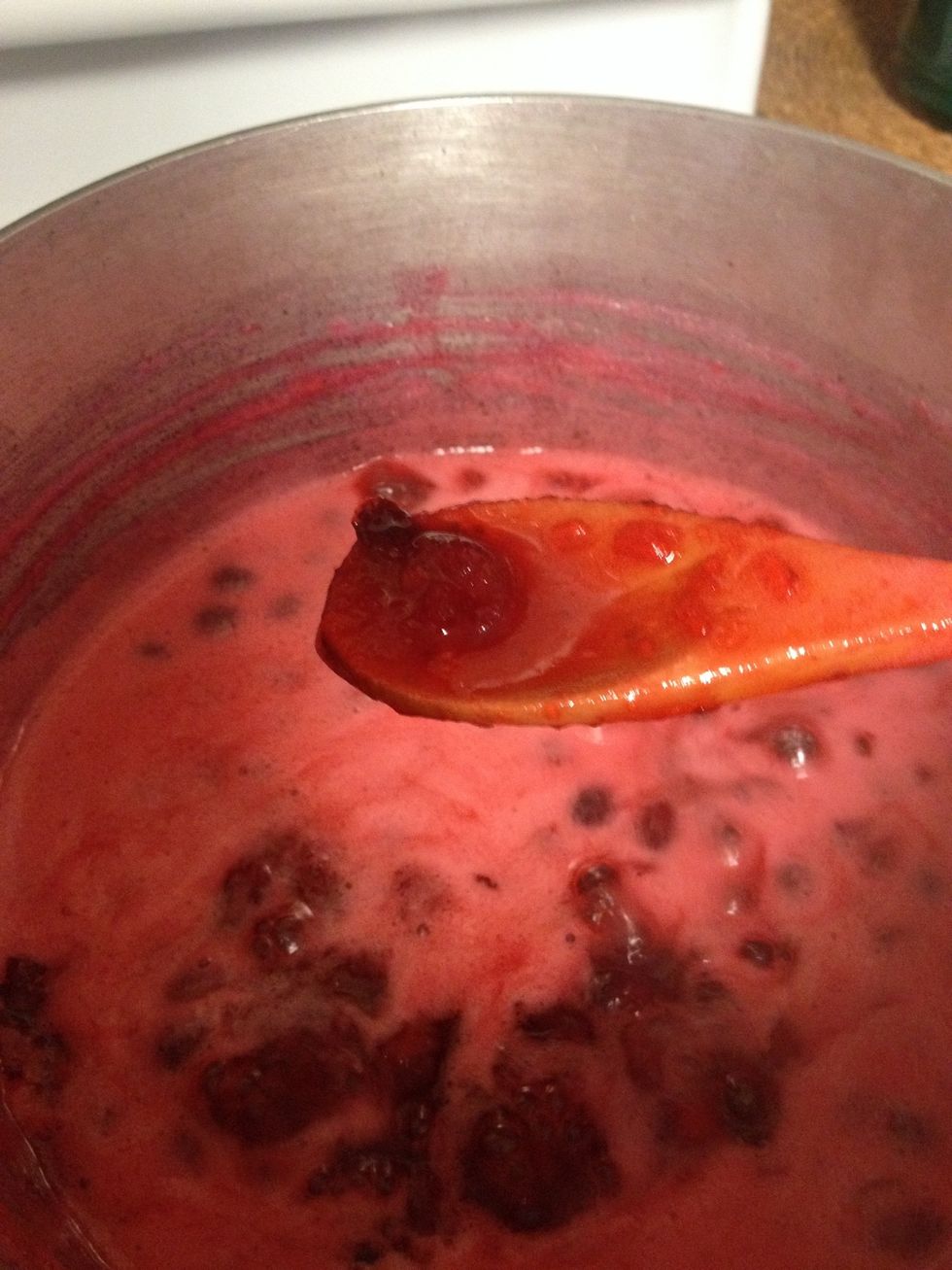 The cranberries have turned to mush