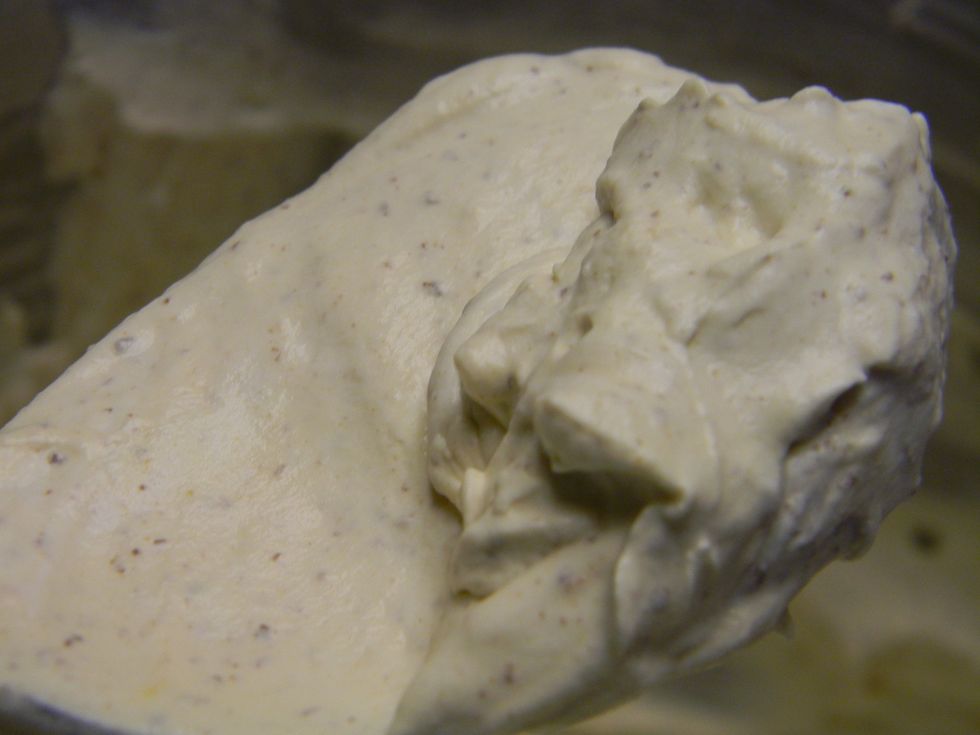 The cream should look like this. It shouldn't be runny.