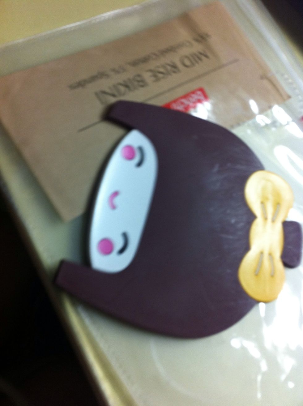 The cutie coaster I bought at nearby bookstore \ud83d\ude0asorry its a bit blurred \ud83d\ude0a