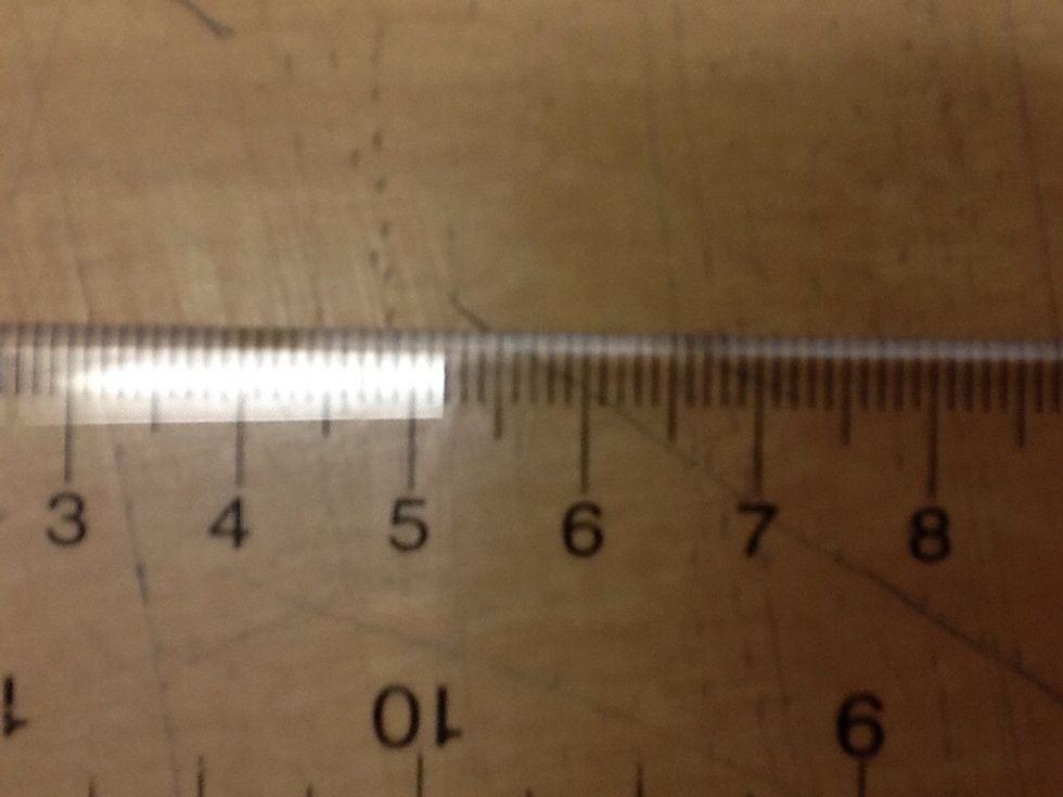 The decimal represents millimetres (a tenth of a centimetre)