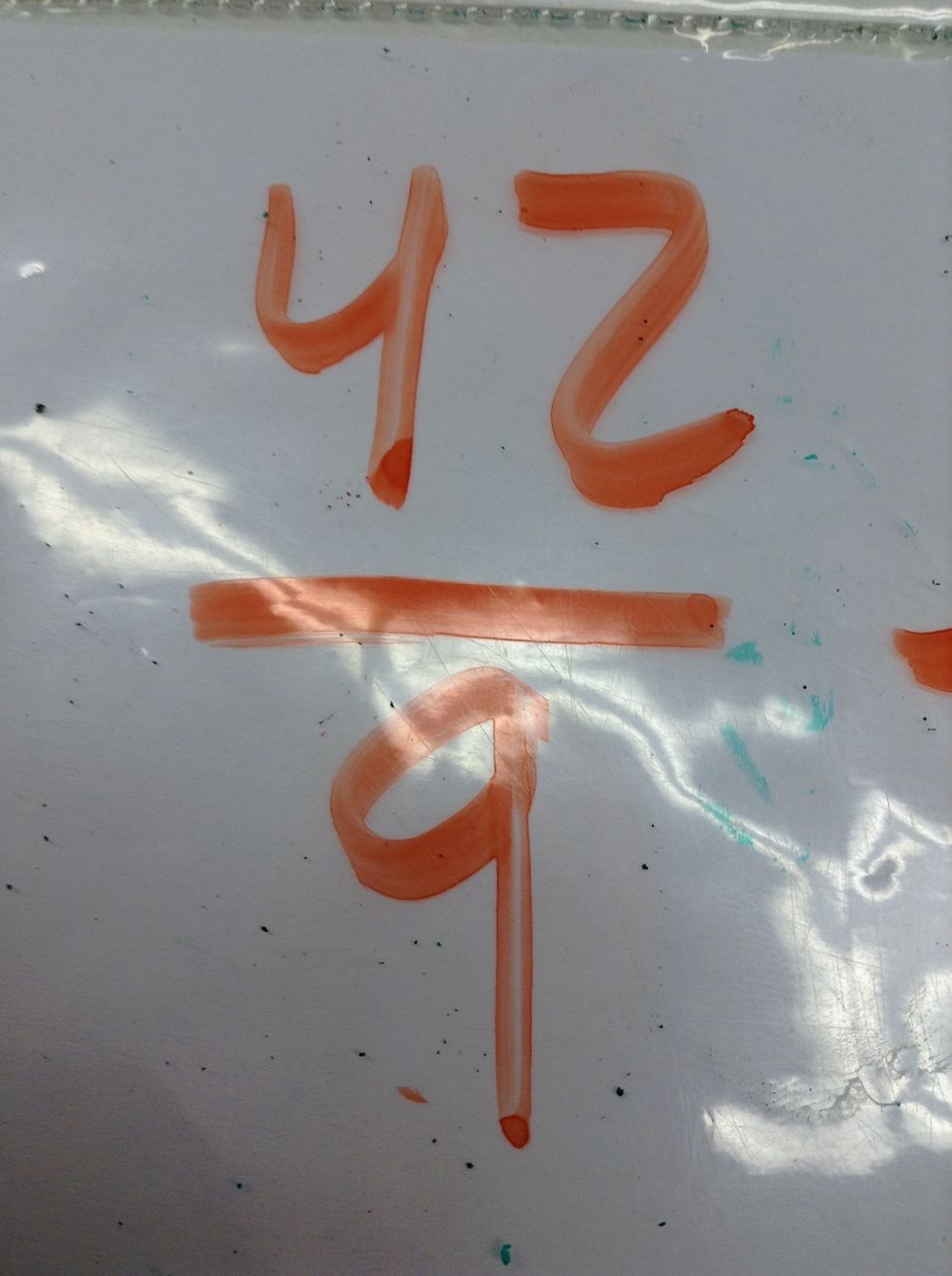 The denominator is the bottom number