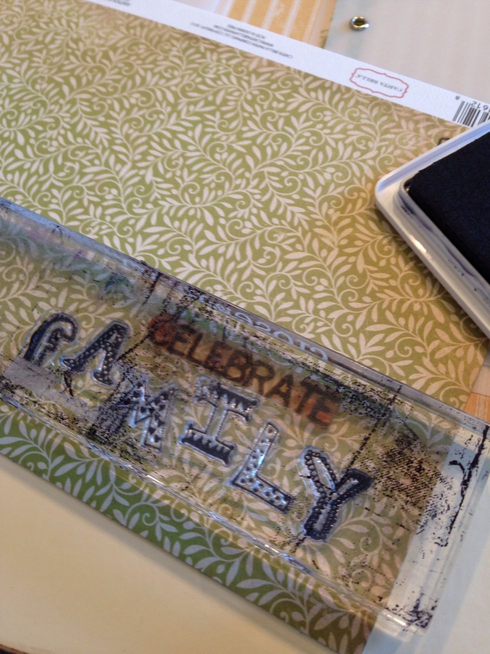 The designer templates even make stamping easier. No worries if you don't stamp straight. Simply stamp your design onto your paper first.