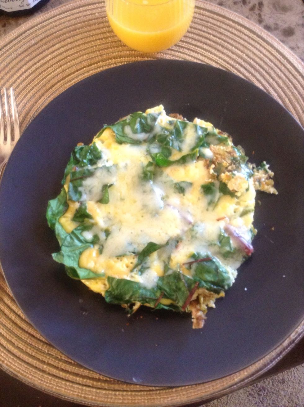 The dish is ready when cheese has melted.