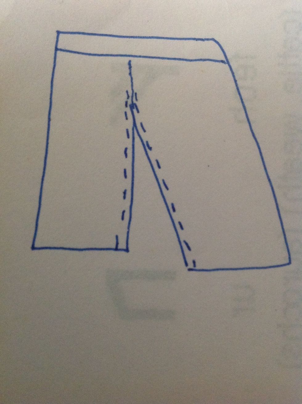 The dotted lines are what you need to open.