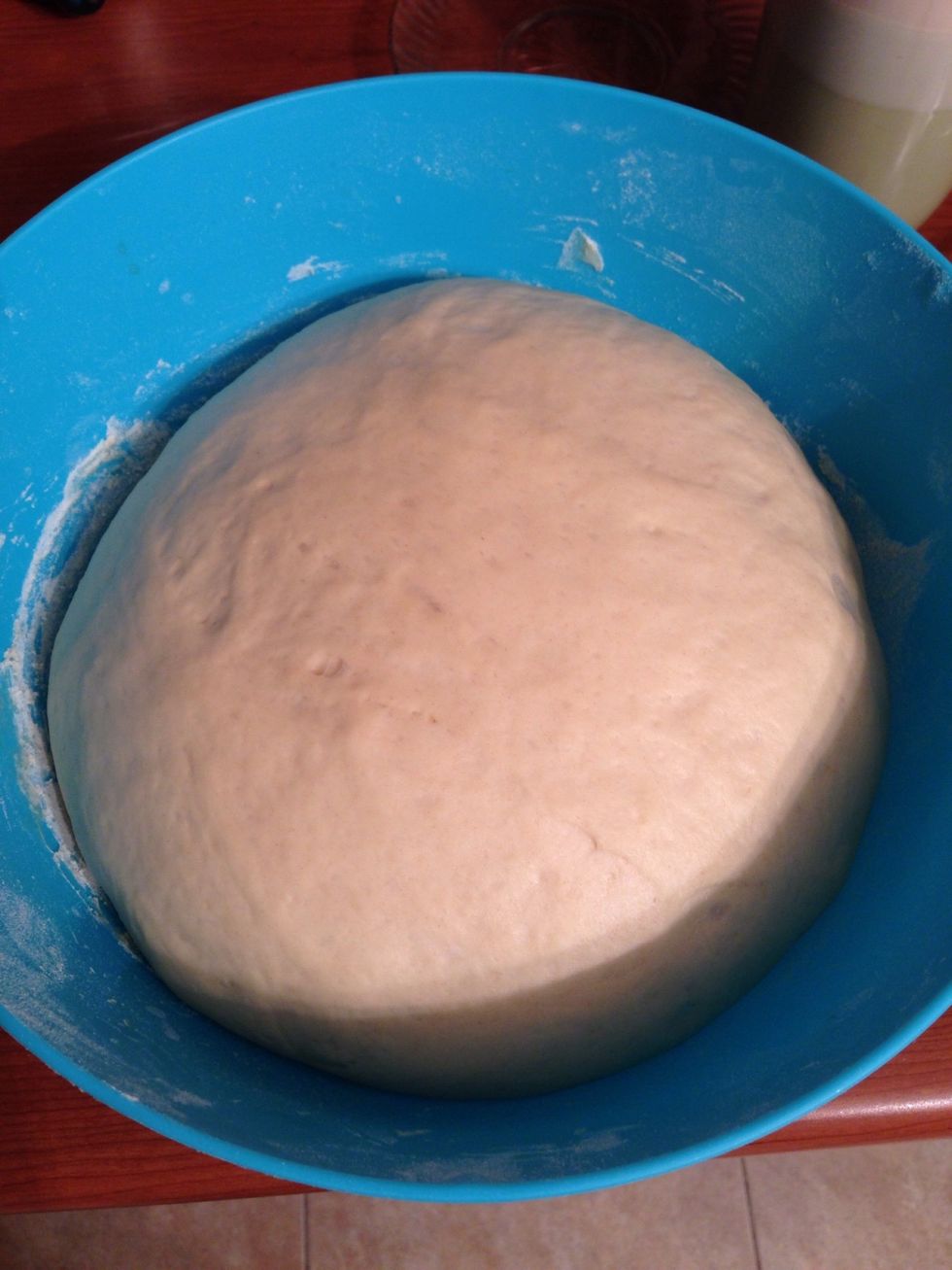 The dough should at least double