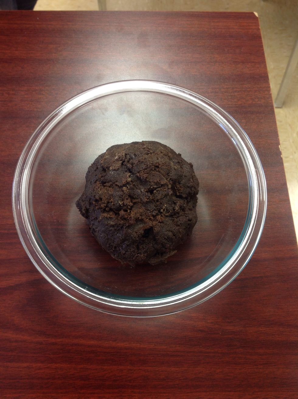 The dough will then look like this